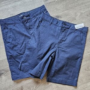 2 NWT Boys Old Navy Uniform Shorts, Navy, Size 12